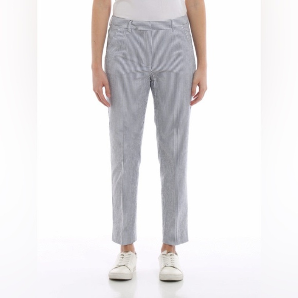 Max Mara Weekend Andorra Seersucker Striped Trousers